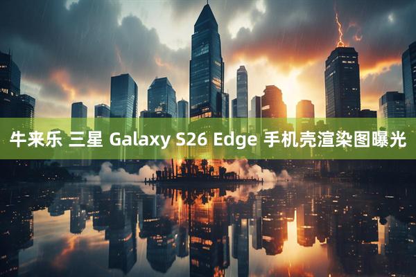 牛来乐 三星 Galaxy S26 Edge 手机壳渲染图曝光